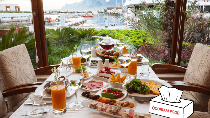 When people go to a restaurant, the restaurant workers first offer water to the visitors. After that, they are offered the menu.